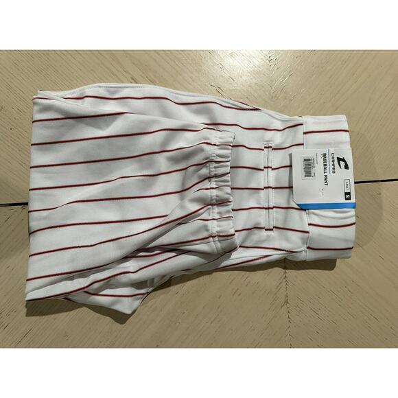 Champro Mens Small Red/White pin stripe baseball pants - Picture 1 of 2